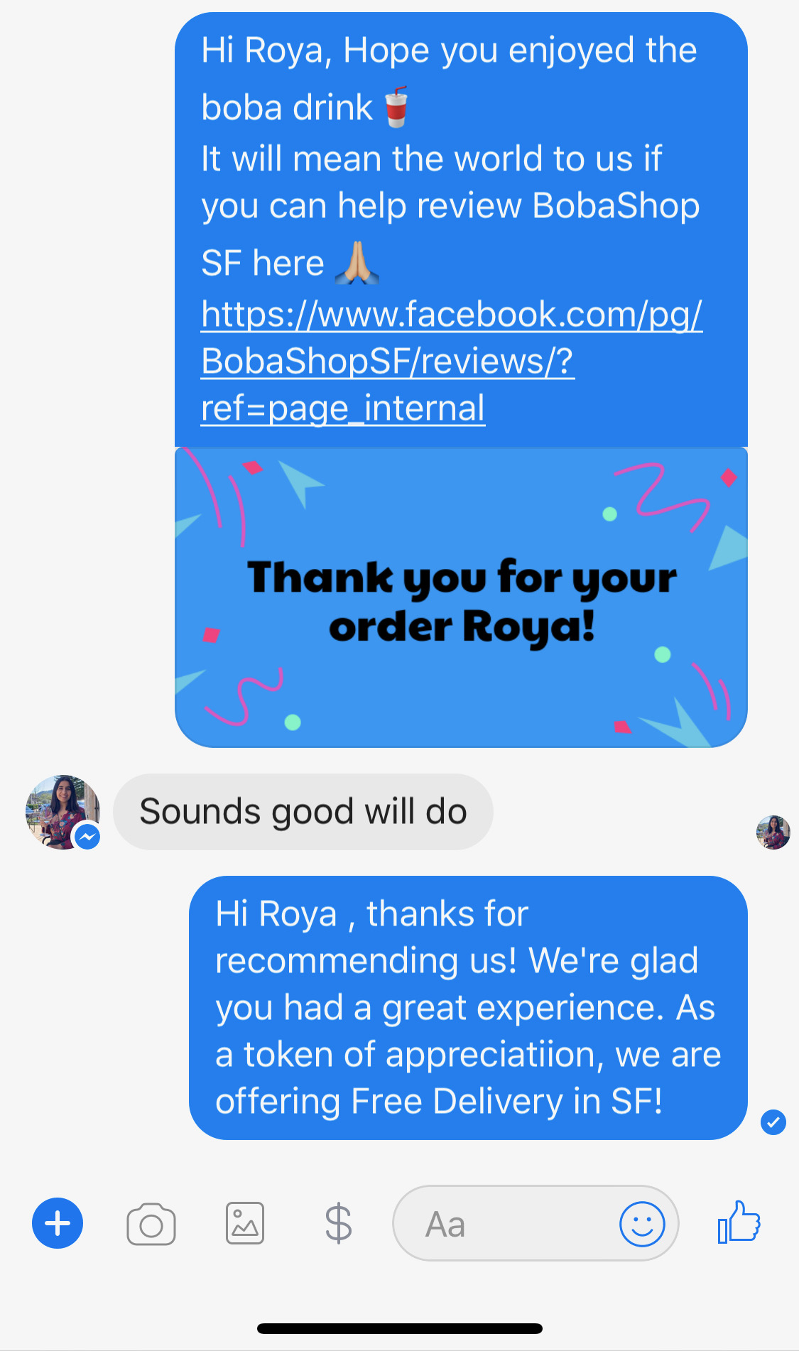 JoyUp Case Study: BobaShop SF Delivery Review